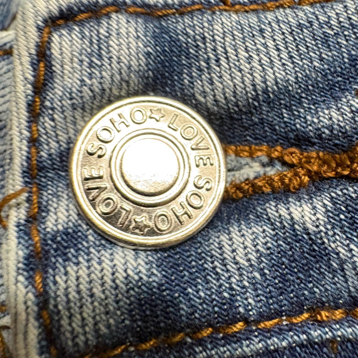 Love Soho Flare Jeans Womens Size 0 Blue Denim Stretch Light Wash Flared Leg