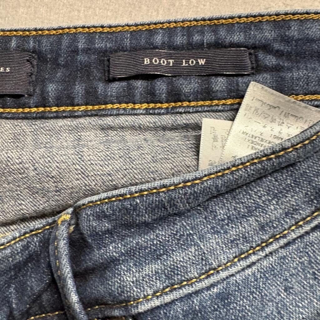 Guess Boot Low Jeans Womens 32 Blue Denim Low Rise Bootcut Stretch