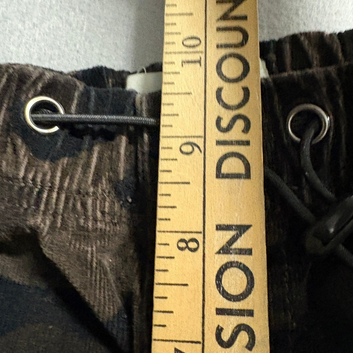 No Boundaries Corduroy Camo Cargo Pants Womens XXS Brown Camouflage Drawstring