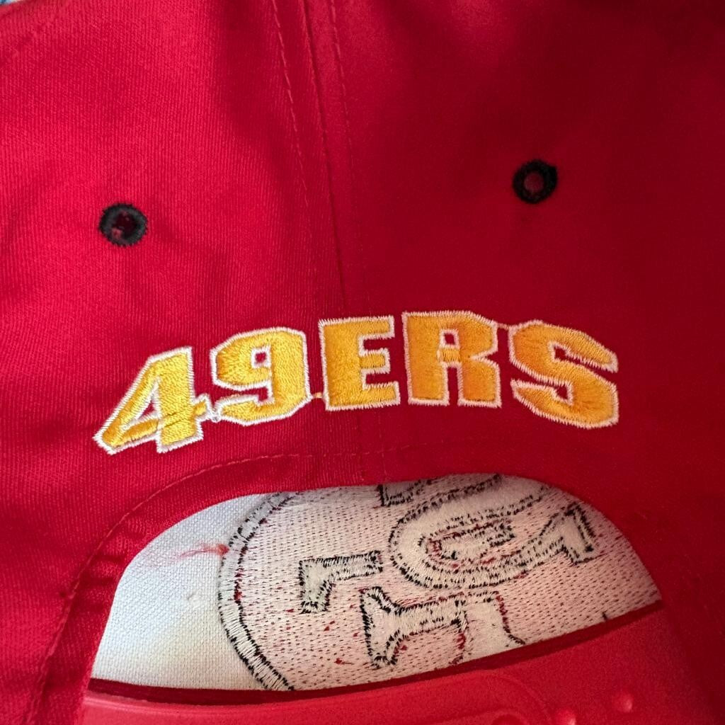 Vintage San Francisco 49ers Snapback Hat Youth Red Black Cap Team NFL NWT