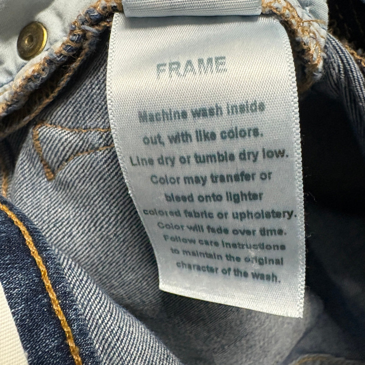 FRAME Le Skinny de Jeanne Jeans Womens 26 Huntley Blue Denim Stretch Slim