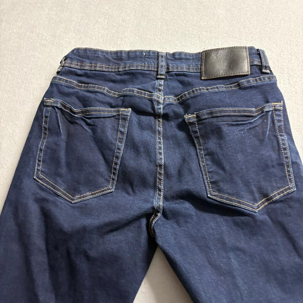 Tailor Vintage Westport Straight Fit Jeans Mens 28x30 Dark Wash Stretch Denim