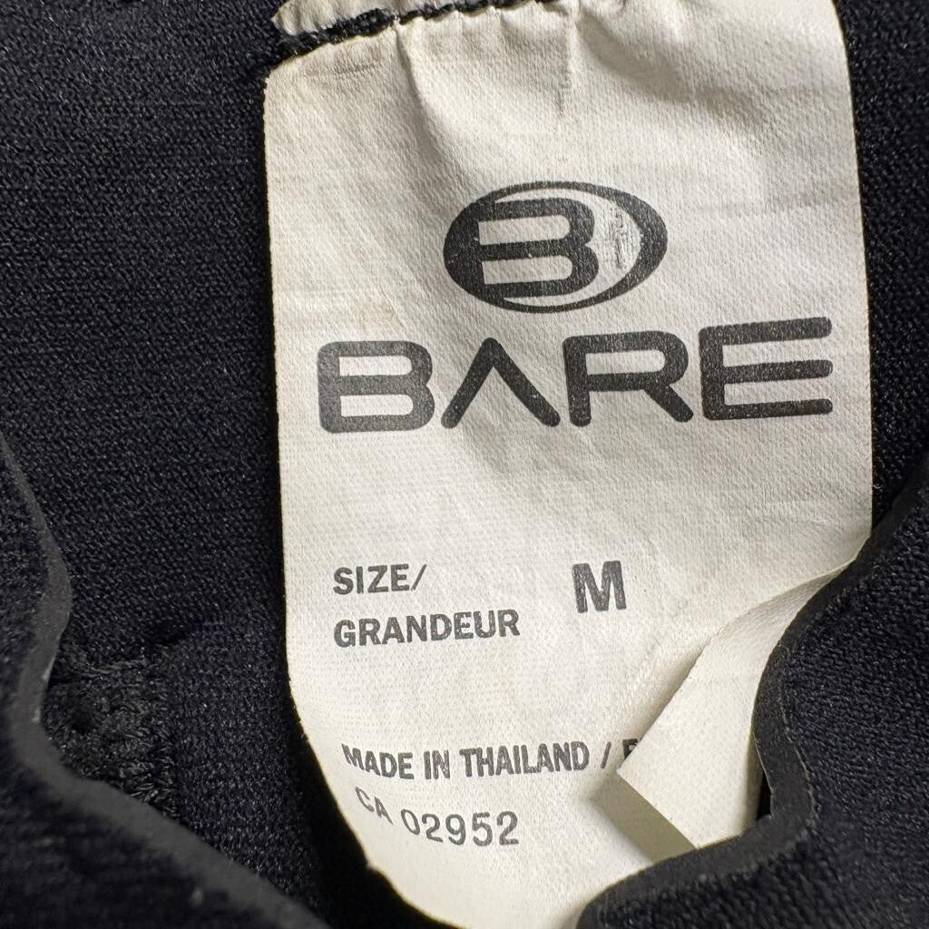 Bare Plazma 2/2mm Shorty Wetsuit Mens Medium Black Silver Blue Springsuit
