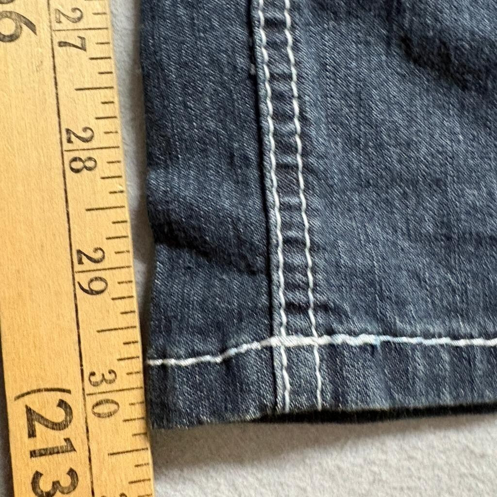 Angels Jeans Womens 20W Skinny Legs Dark Wash Stretch Denim Studded Belt NWT