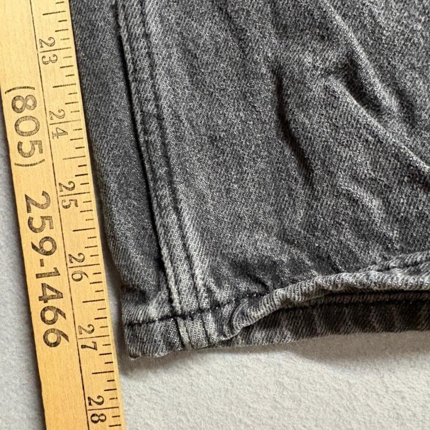 Cat & Jack Girls Jeans Size 14 Husky Gray Relaxed Straight Denim Pants