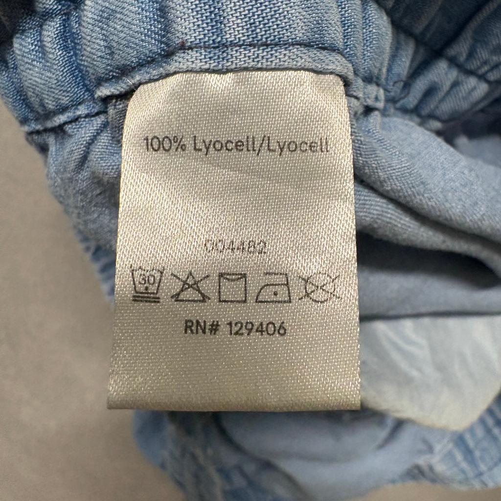 Lascana Venus Womens Cargo Jogger Pants Large Blue Lyocell Drawstring Elastic