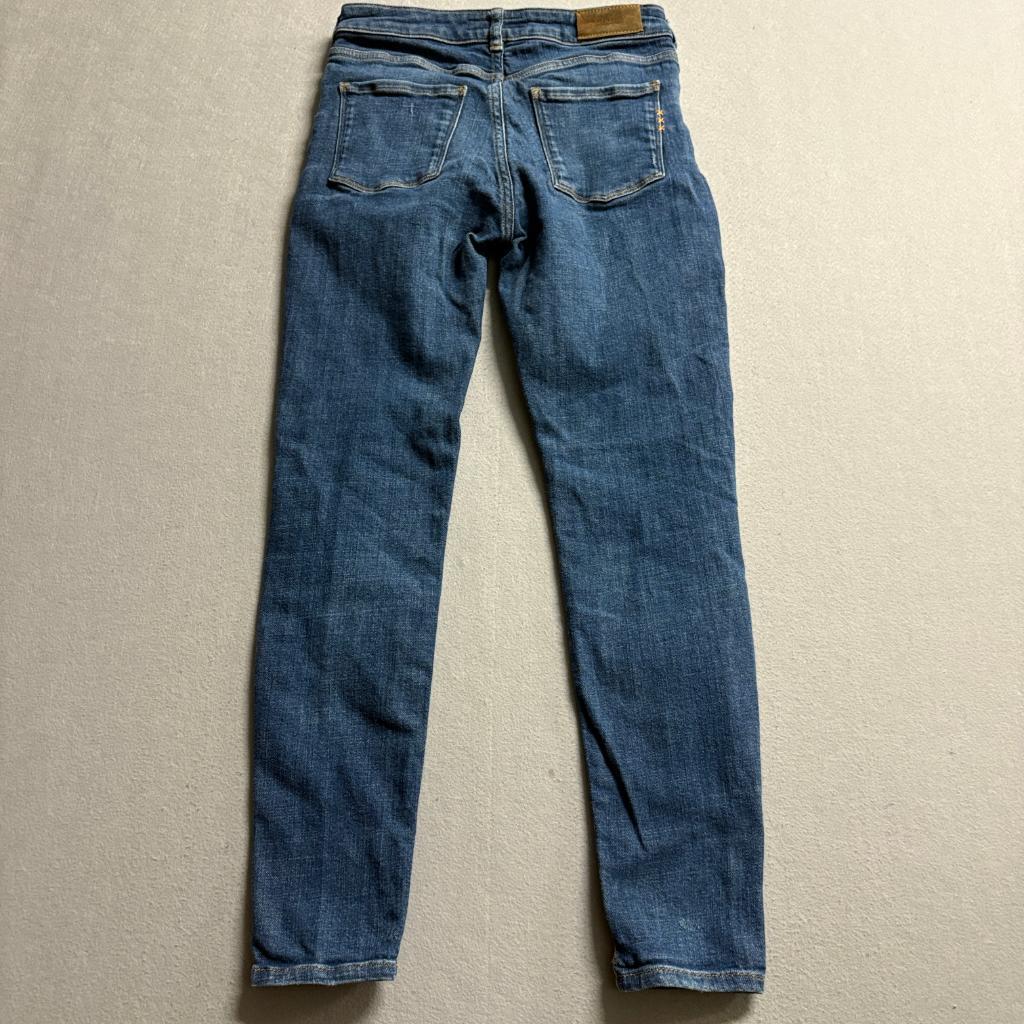 Scotch and Soda Amsterdams Blauw Distressed Skinny Jeans Womens 28/32 Blue