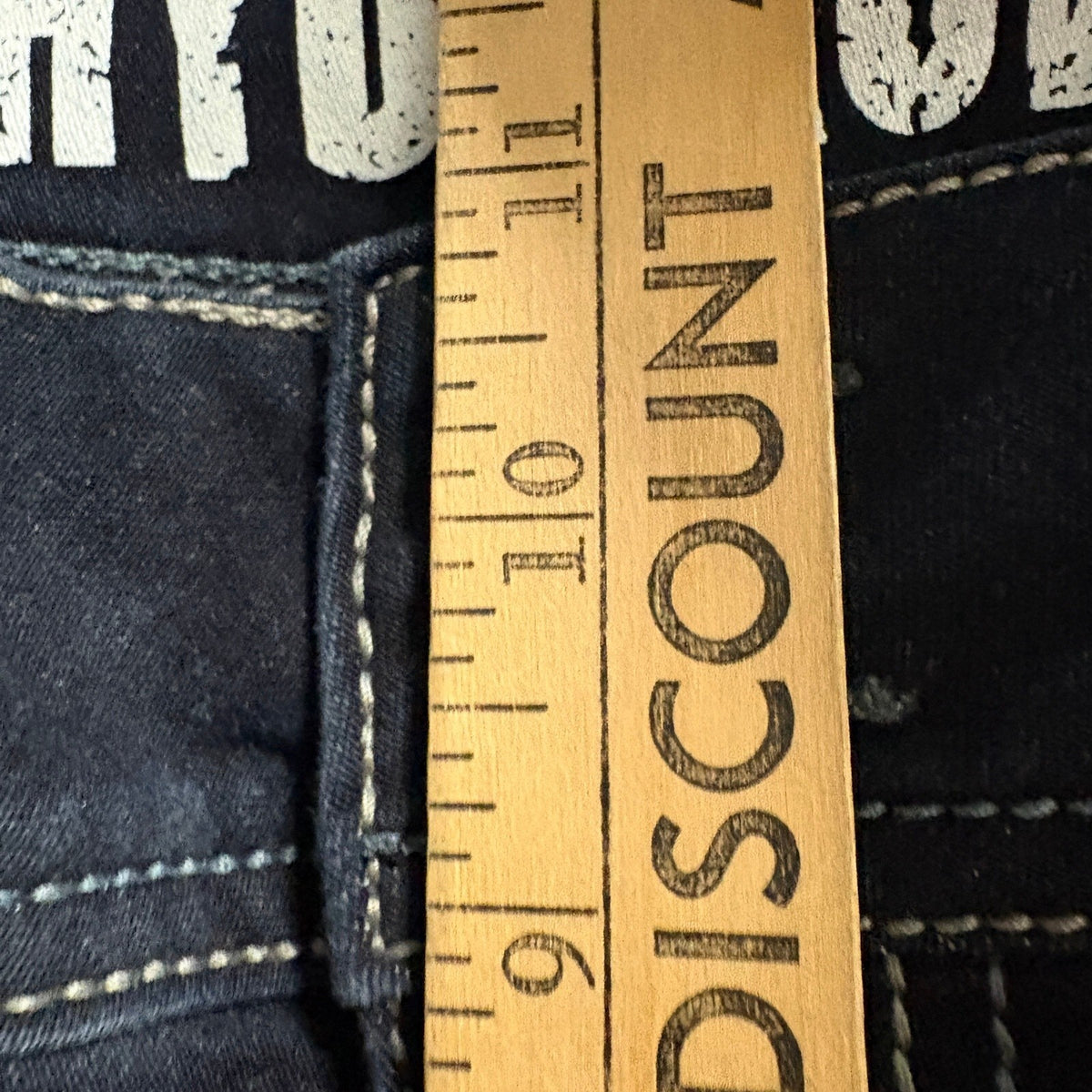 Hydraulic Denim Bermuda Shorts Womens 20W Dark Wash Cuffed Stretch Capris NWT
