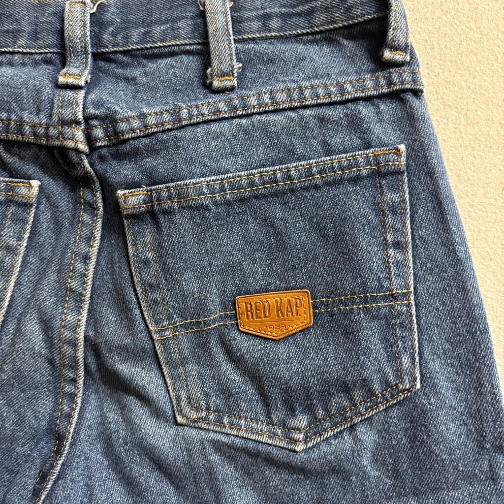 Red Kap Work Jeans Mens 29x30 Blue Denim Straight Leg 100% Cotton PD60PW5