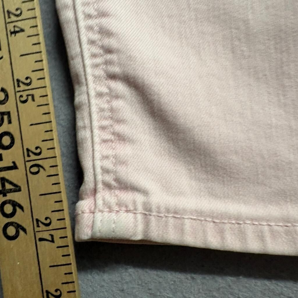 Old Navy Rockstar Super Skinny Jeans Womens 14 Pink Distressed Mid Rise Denim