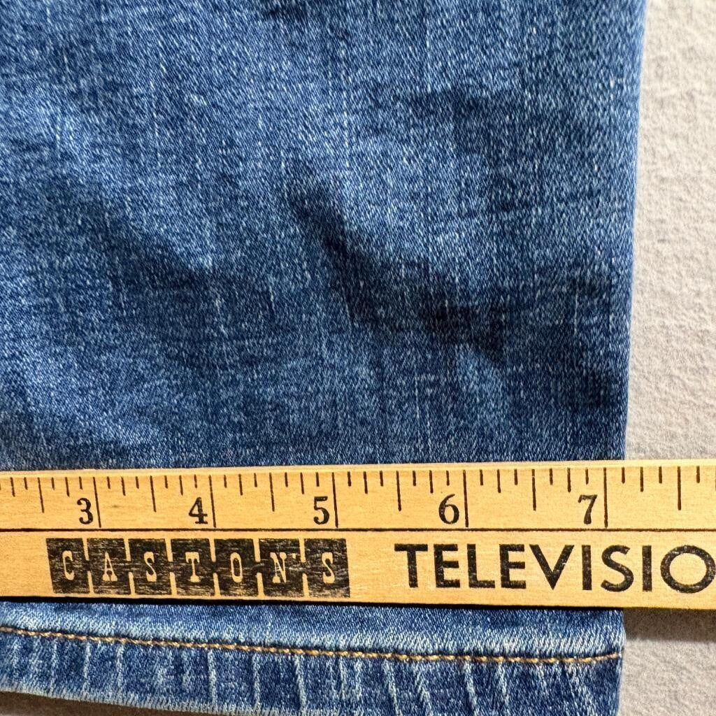 Tommy Hilfiger Jeans Mens 38x32 Blue Denim Straight Leg Stretch Pants