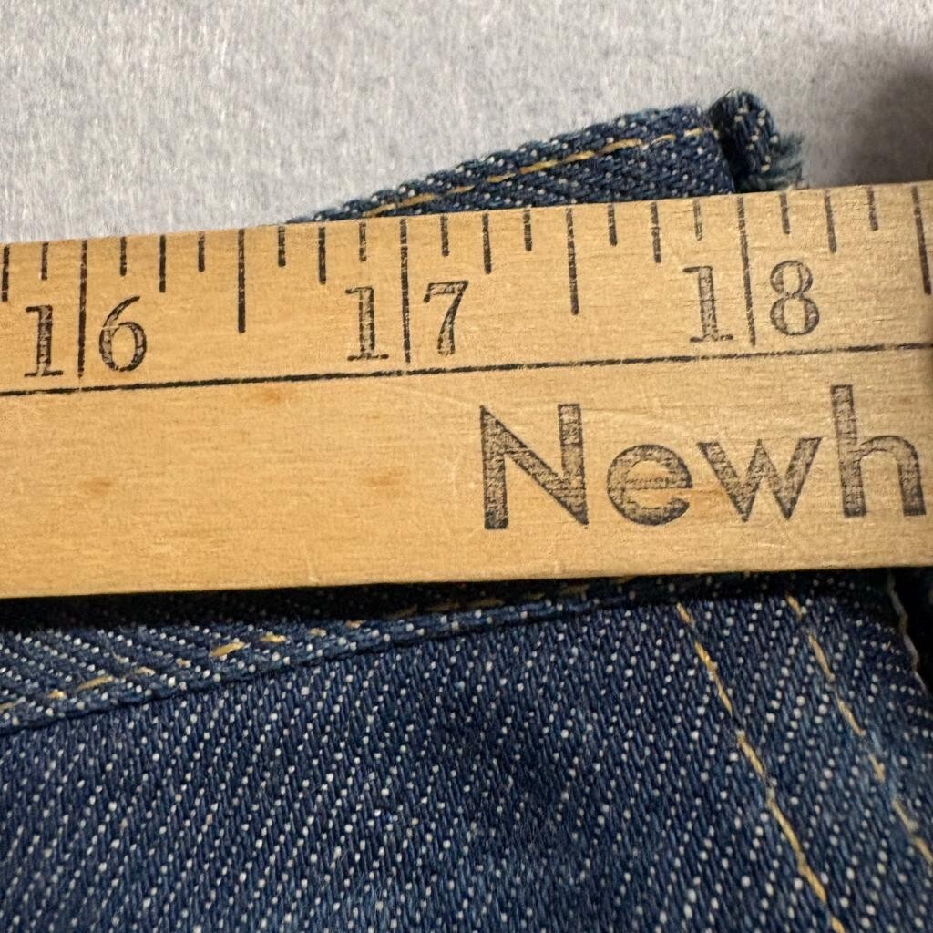 Vintage Rustler Jeans Mens 36x32 Blue Denim Straight Leg Workwear Made in CR