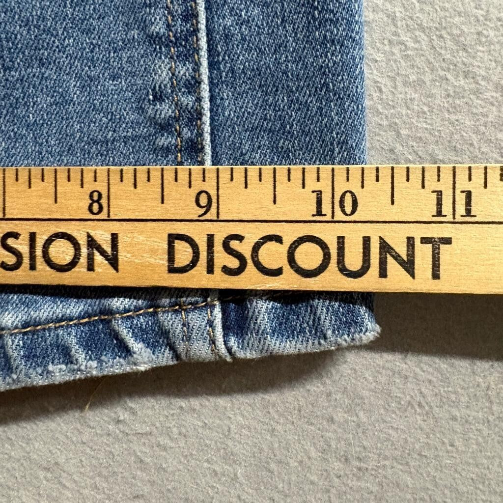 Bridge by Gly High Rise Flare Jeans Womens Size 29 Blue Denim Stretch BG5733R