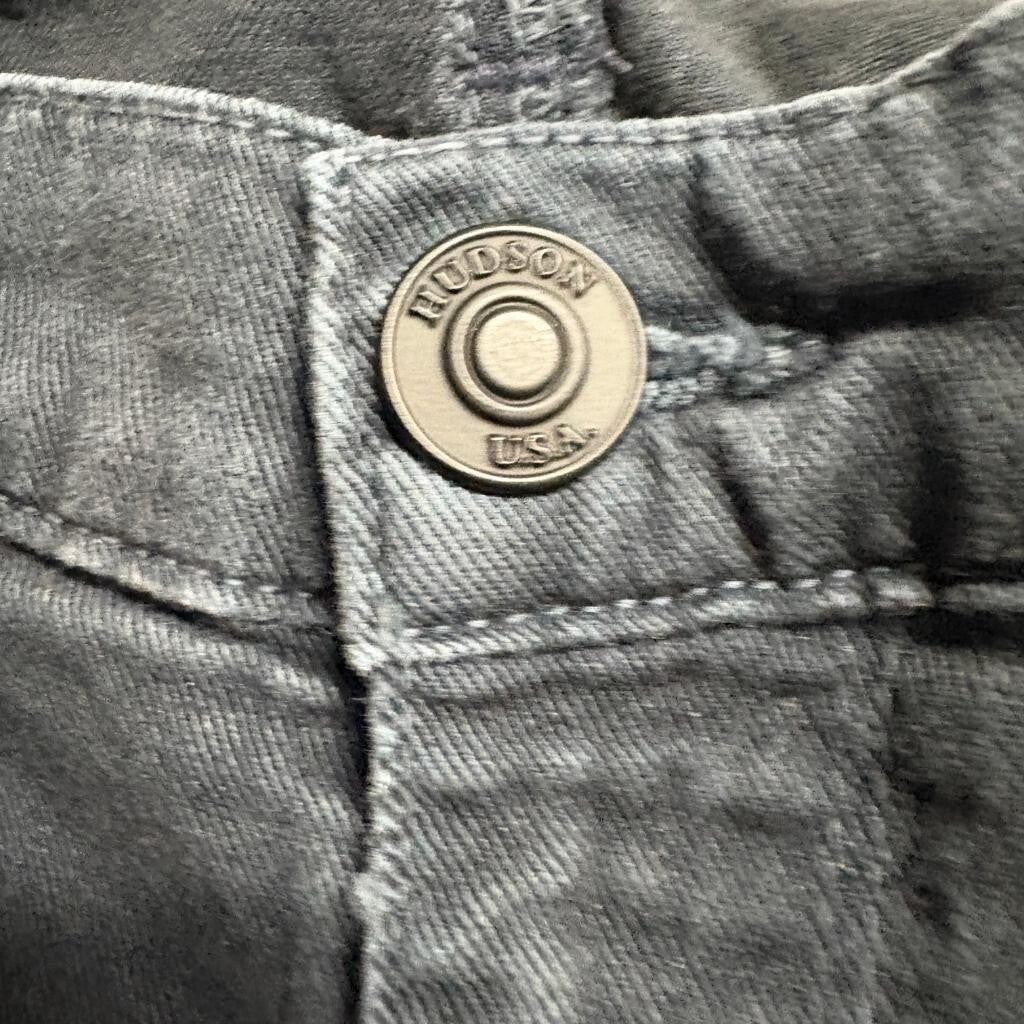 Hudson Nico Super Skinny Midrise Jeans Womens 29 Gray Denim Stretch