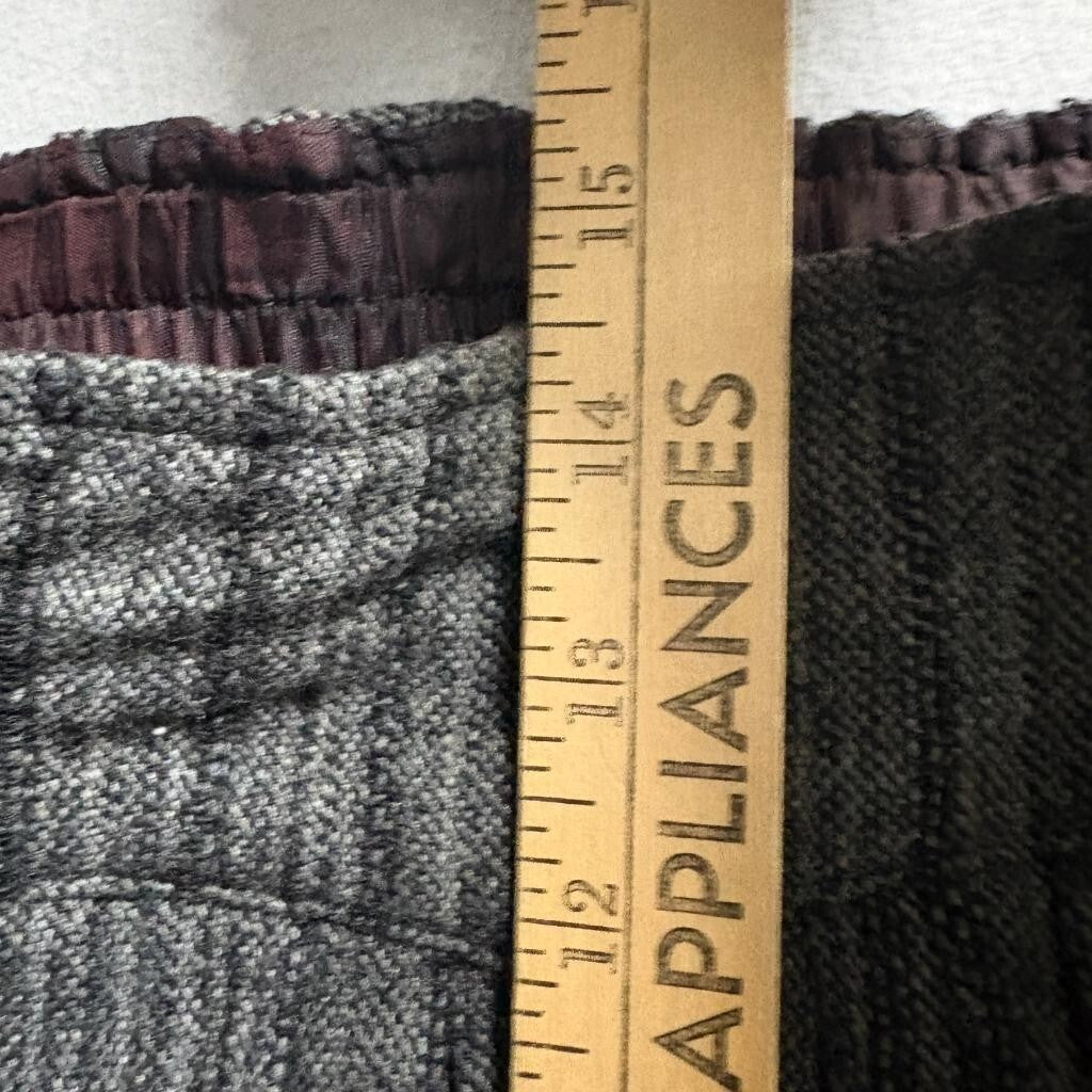 Henri Bendel Vintage Wool Blend Striped Harem Pants Womens Gray Pleated