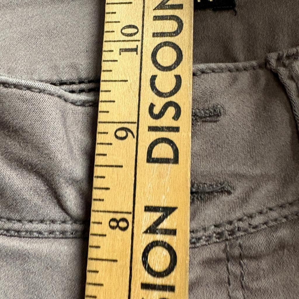 IMAN Global Chic Womens Size 8 Gray Bootcut Stretch Pants Cotton Blend