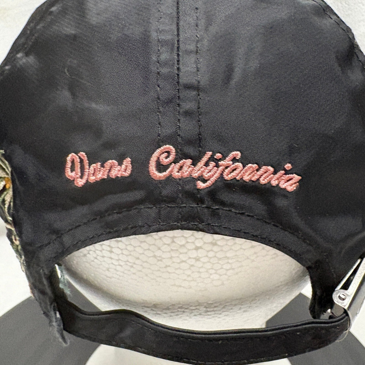 Vans California Tiger Palm Tree Embroidered Baseball Cap Hat Black Strapback OS - Photo 3