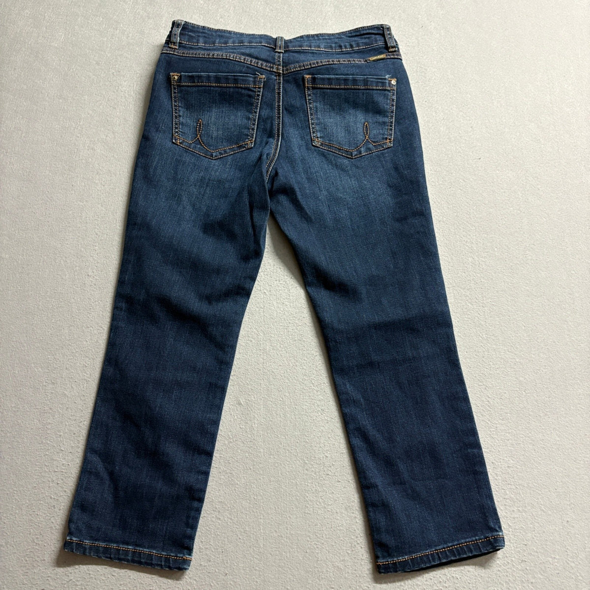 INC International Concepts Jeans Women 4 Blue Skinny Leg Crop Ankle Stretch