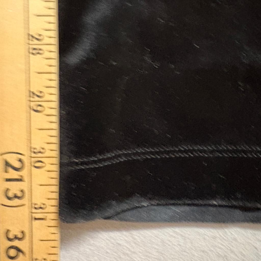 Good American Black Velvet Flare Pants Womens Size 2 GS0298 High Rise Stretch