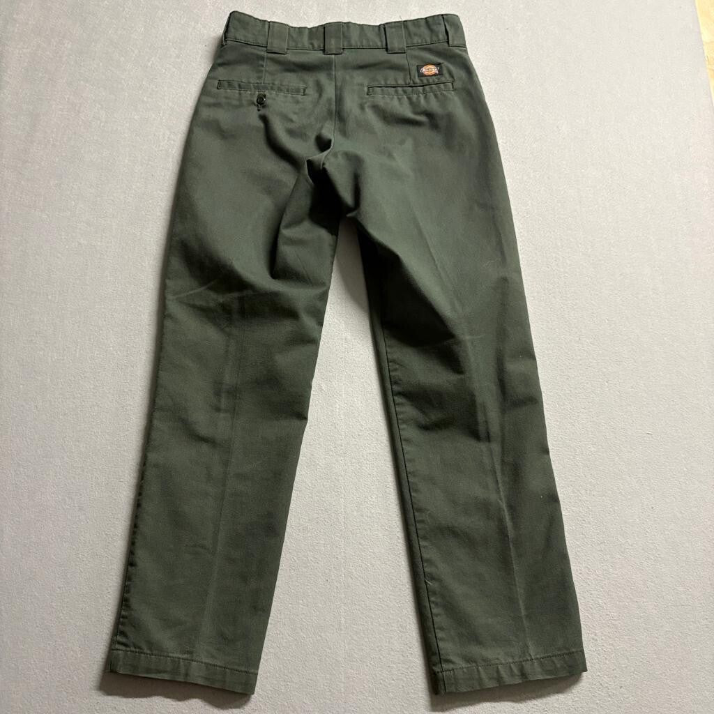 Dickies Flex Slim Taper Pants Mens 29x30 Olive Green Workwear Chino WP150OG