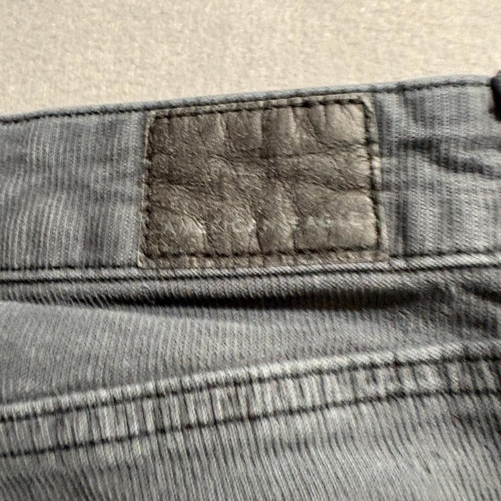 American Eagle Corduroy Pants Womens 4 Gray High Rise Flare Button Fly Stretch
