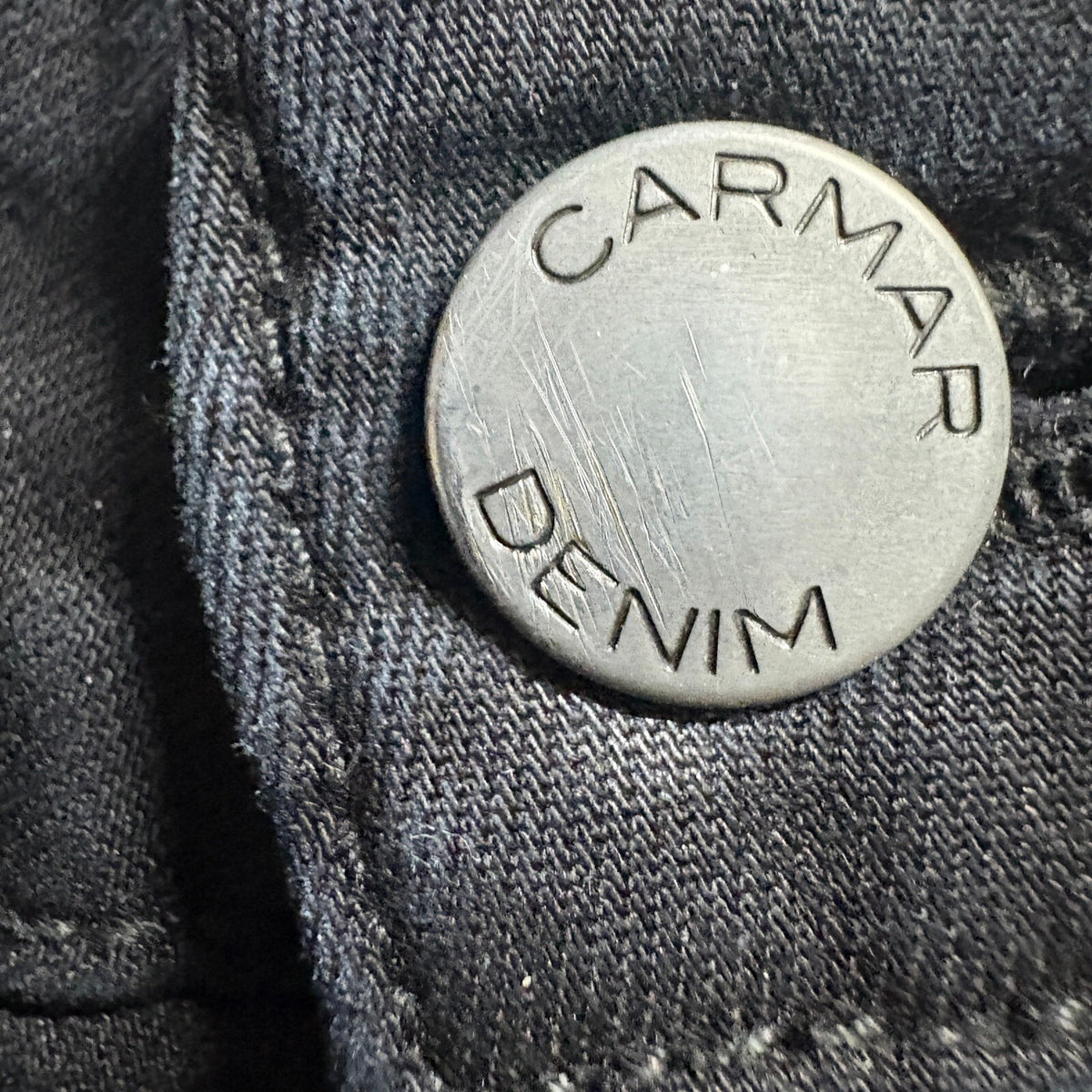 Carmar Denim Los Angeles Womens Skinny Jeans Size 24 Black Stretch Made in USA