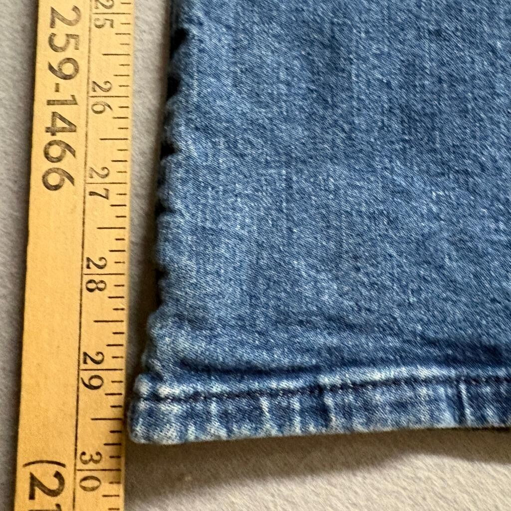 Gap 70s Flare Jeans Womens 8 29R Blue Sailor Button High Rise Stretch Denim