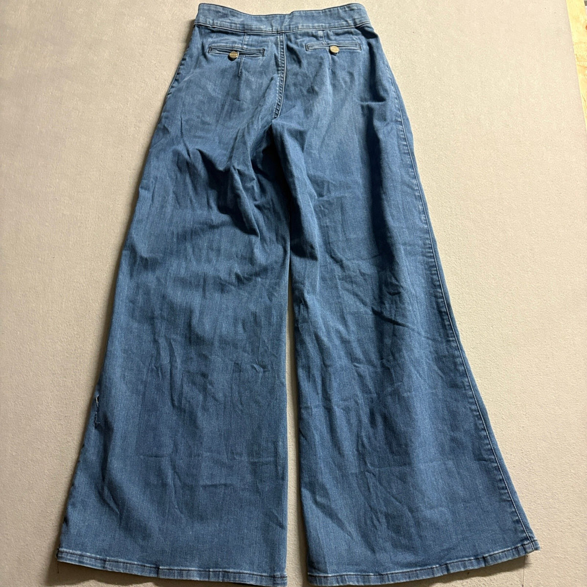 Marciano Guess Wide Leg Jeans Womens 27 High Rise Blue Denim Made in USA
