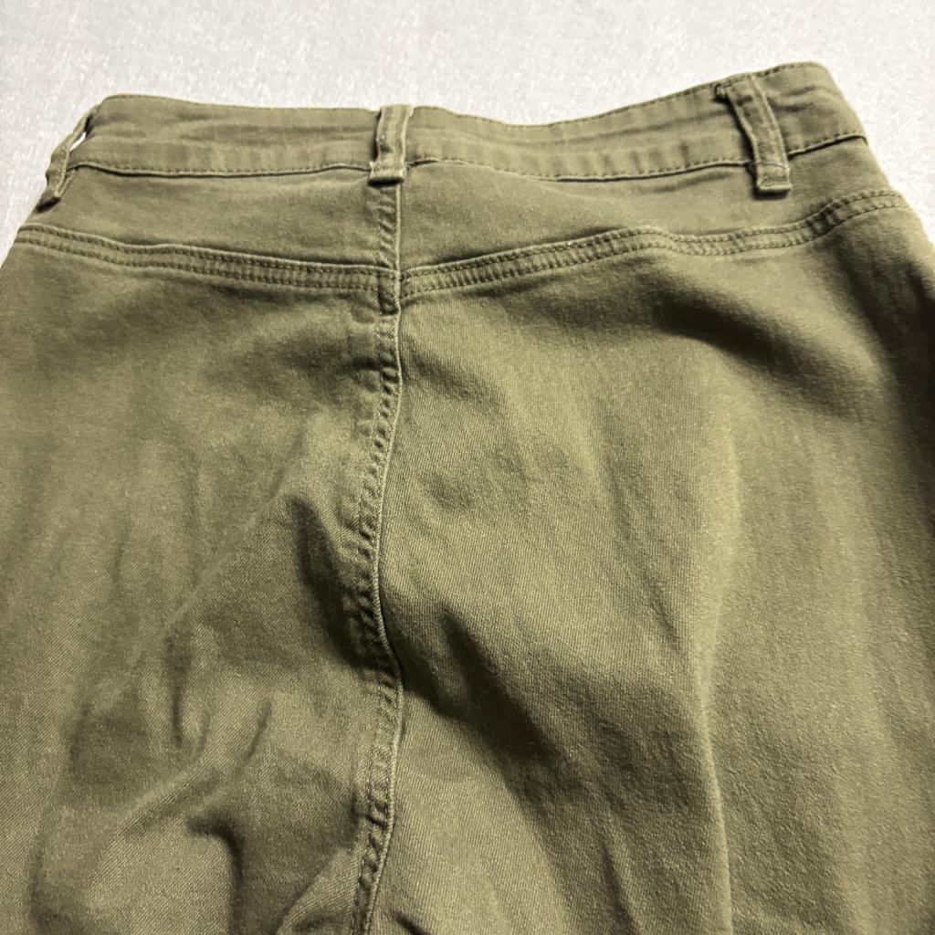 Windsor Womens Small Olive Green Cargo Jogger Pants High Rise Utility Pockets