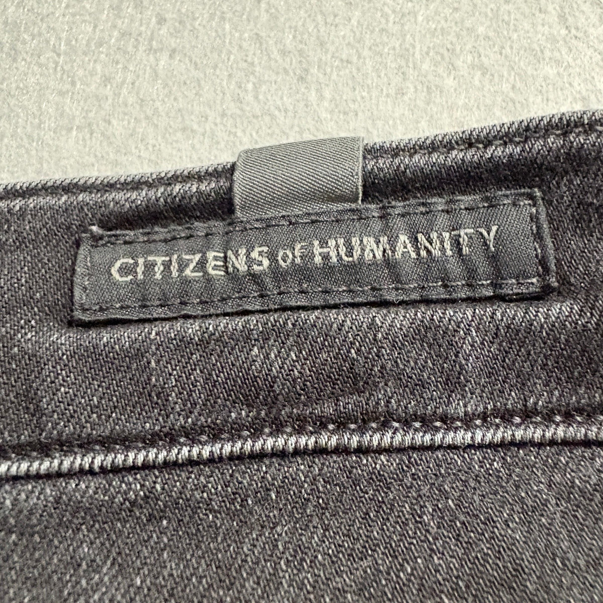 Citizens of Humanity Rocket High Rise Skinny Jeans Womens 26 Black Raw Hem