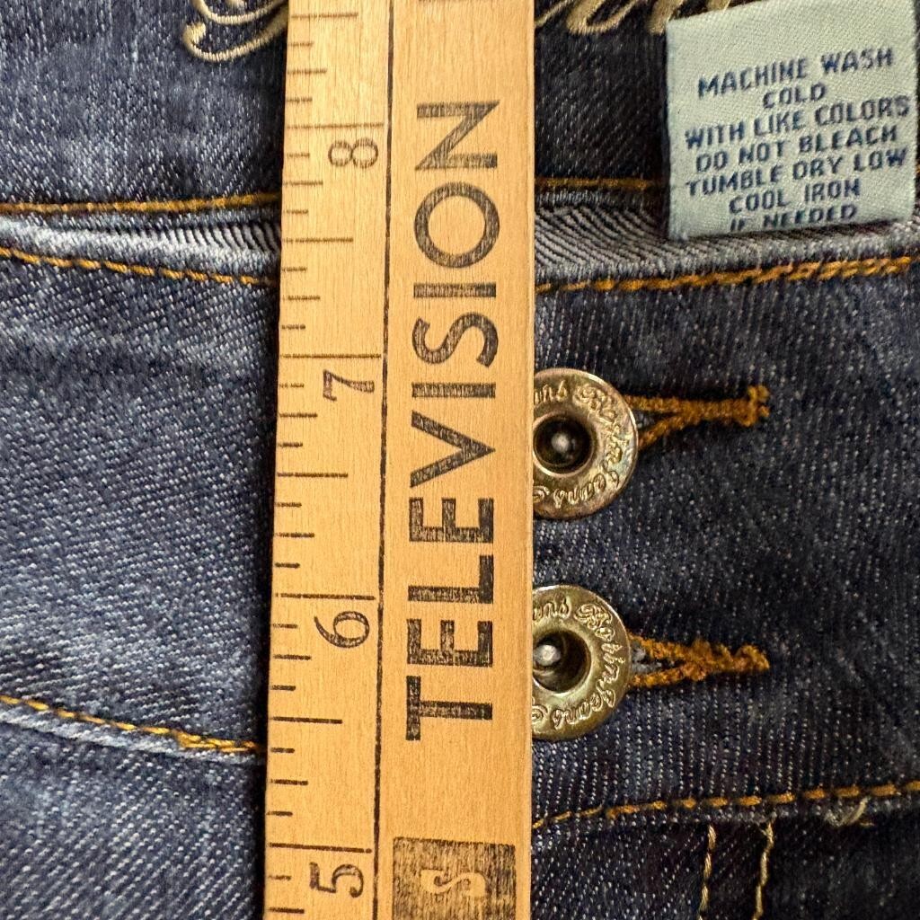 Botin Jeans Company Womens Size 9 Blue Denim Skinny Jeans Sequin Pockets Stretch