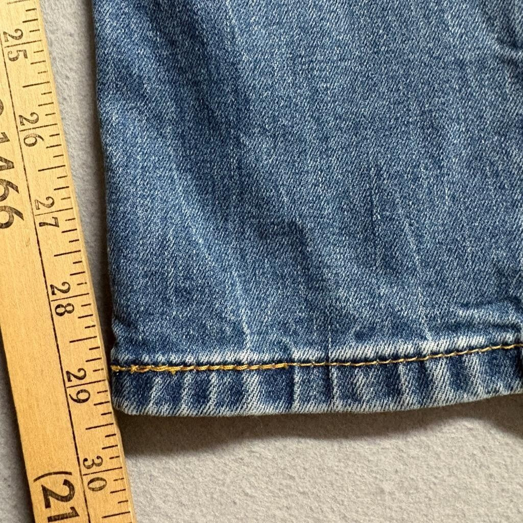 Levis 511 Slim Jeans Mens 30x30 Blue Denim Distressed Faded Workwear