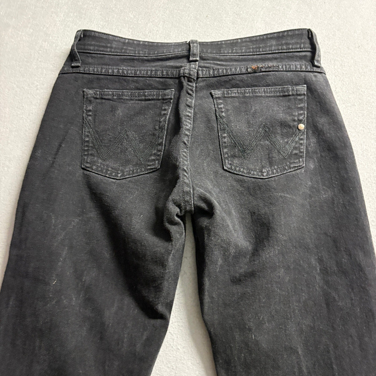 Wrangler Q-Baby Ultimate Riding Jeans Womens 7/8x36 Black No Gap Waistband