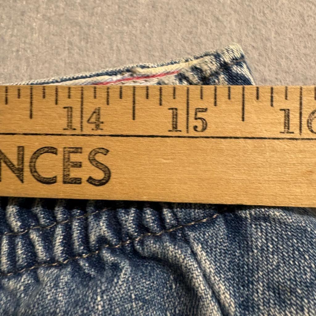 Vintage Lee Riveted High Rise Mom Jeans Womens 14 Medium Wash Elastic Waist