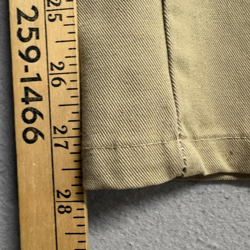 Dickies Slim Taper Chino Pants Mens 31x32 Khaki Beige Workwear WP830DS
