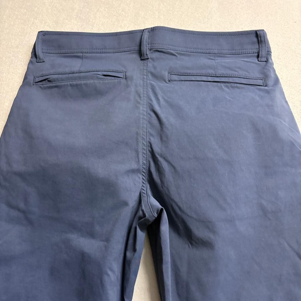 Weatherproof Vintage Mens 34x30 Blue Nylon Spandex Stretch 5 Pocket Pants