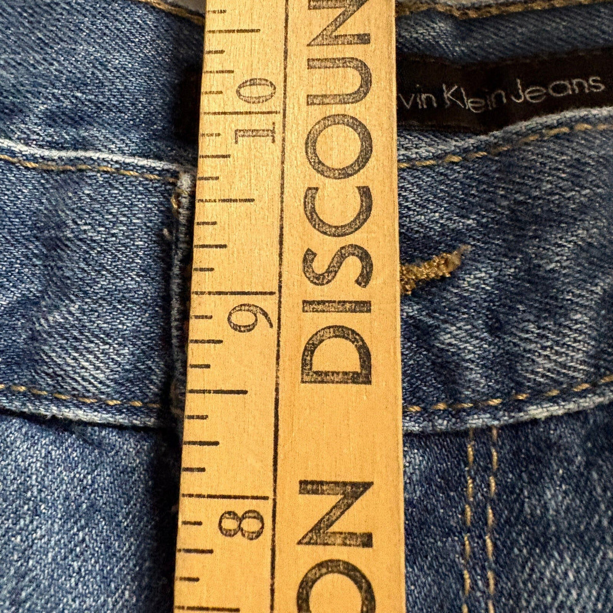 Calvin Klein Jeans Mens 32x32 Medium Wash Blue Denim Bootcut Stretch Jeans