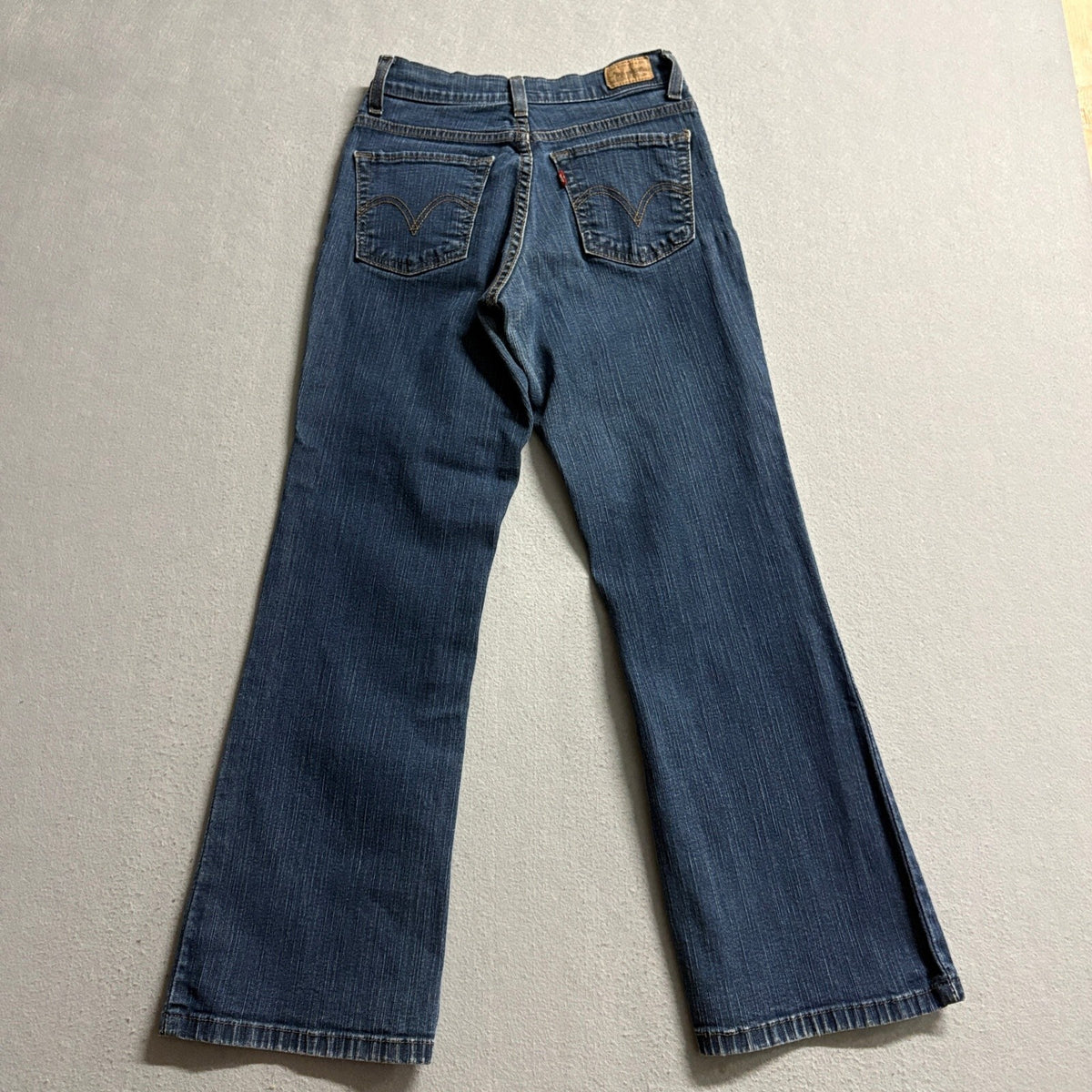 Levis 512 Perfectly Slimming Bootcut Jeans Womens 2P Short Blue Denim Stretch