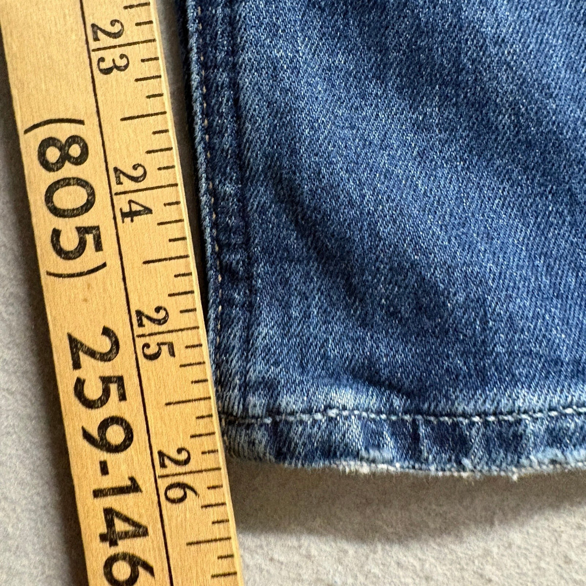 Paige Noella Maternity Jeans Size 26 Elastic Side Panel Straight Leg Denim Blue