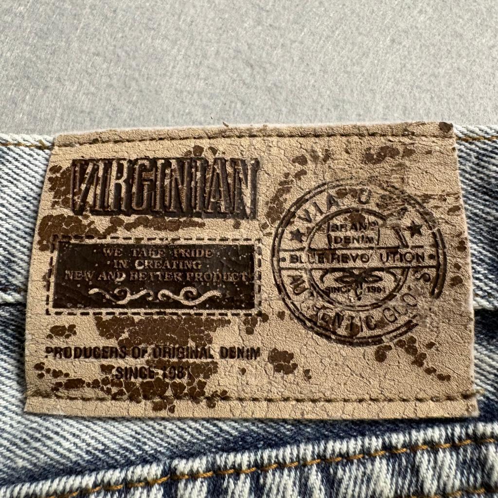 Vintage Virginian Special Jeans Womens 27 Acid Wash Denim High Rise Straight Leg