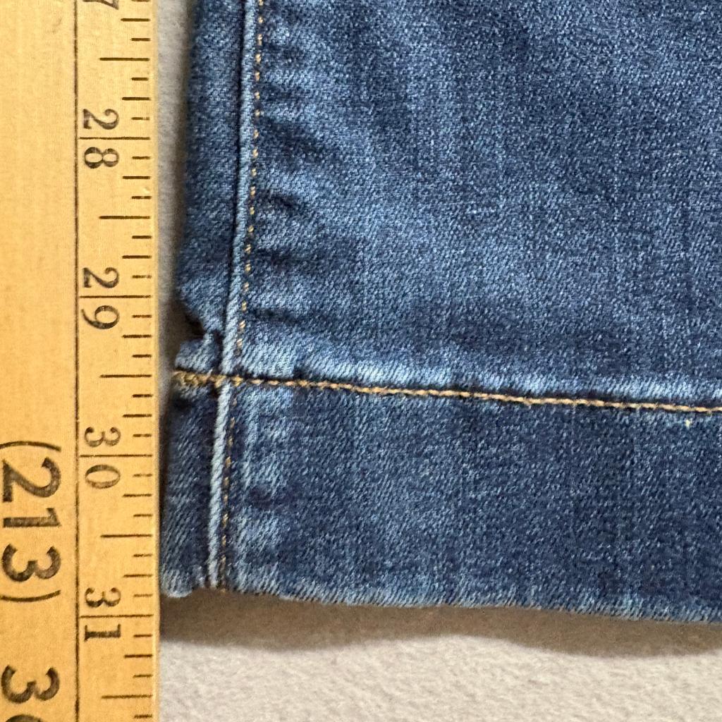 Lauren Conrad Flare Jeans Womens 4 Blue Denim High Rise Patch Pocket Boho 30
