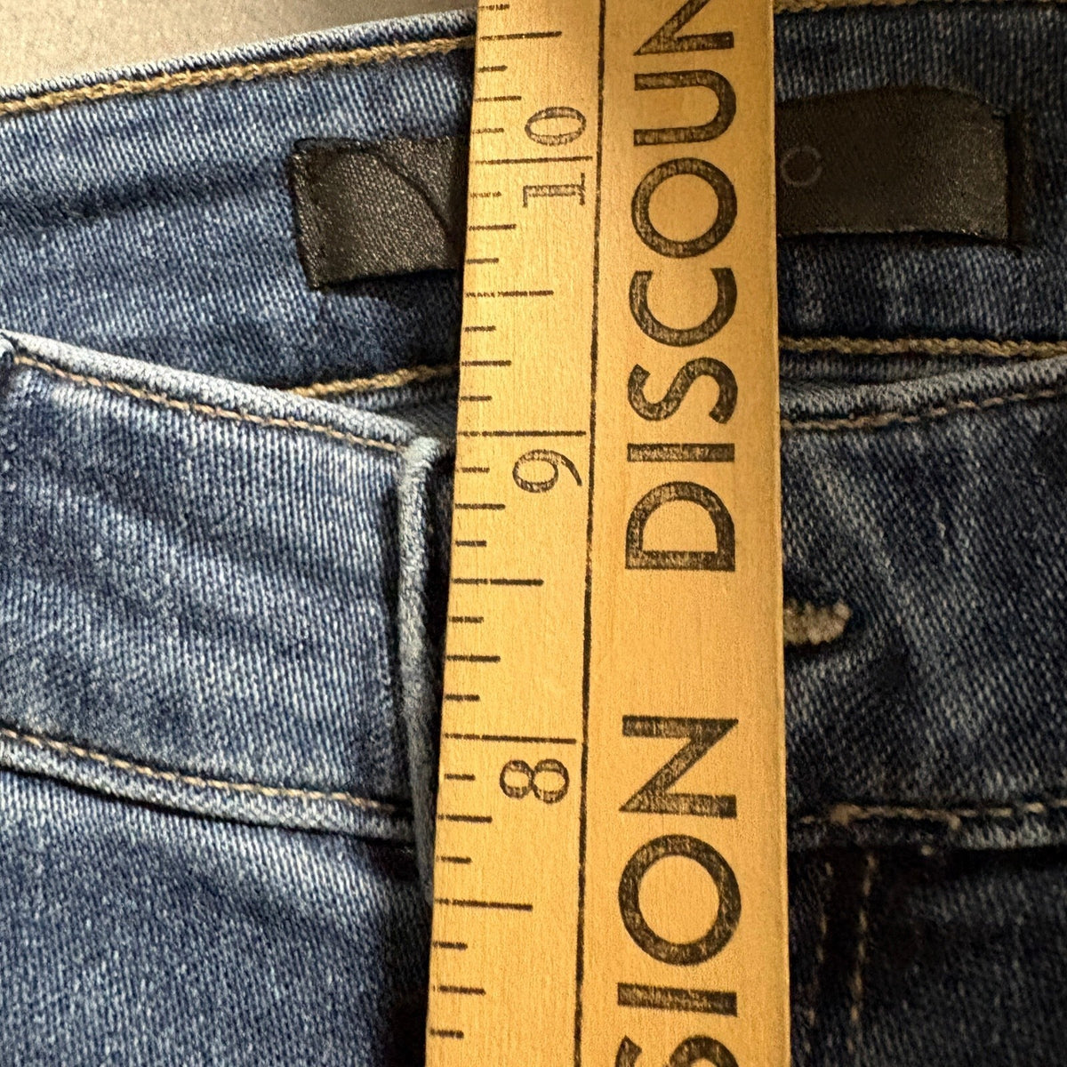 Genetic Denim Loren Slim Straight Jeans Womens Size 27 Medium Wash Stretch Blue