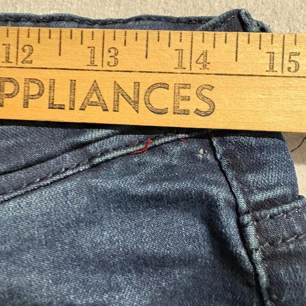 Ace of Diamond Jeans Mens 28x30 Blue Distressed Ripped Slim Straight Stretch