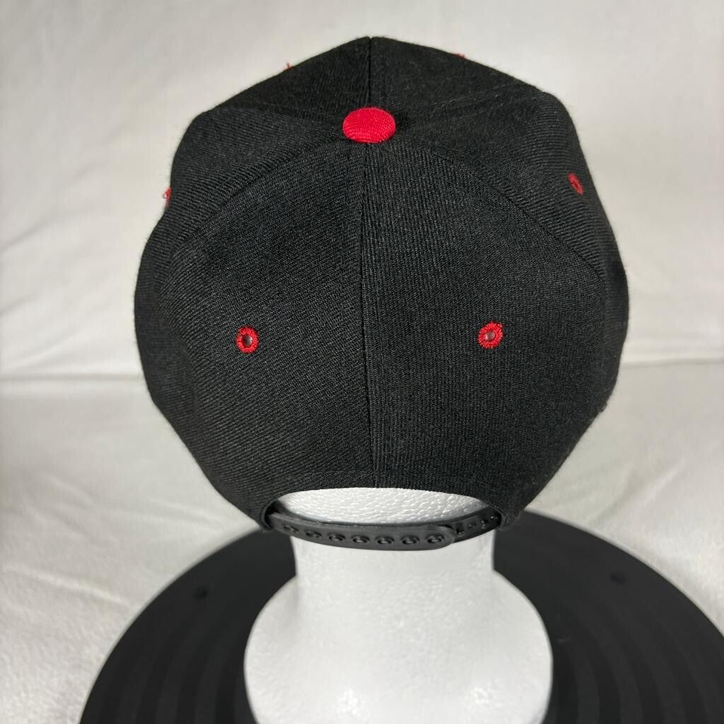 Vintage Nike Court Challenge Swoosh Hat Snapback Cap Black Red Green Under Visor