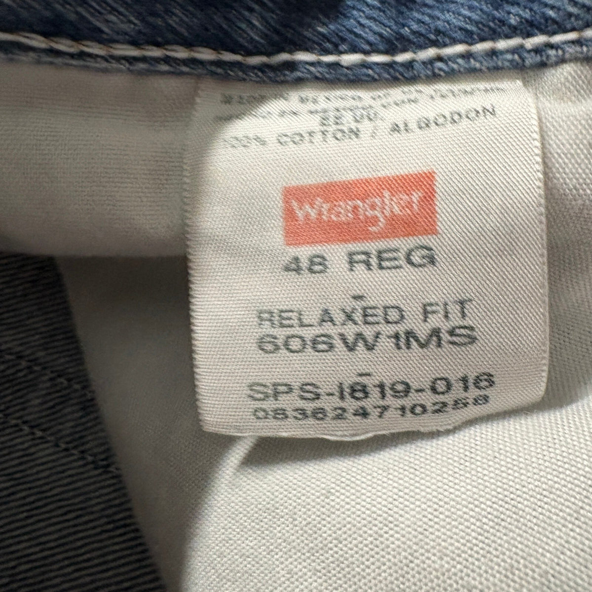 Wrangler Denim Shorts Mens 48 Regular Blue Jeans Relaxed Fit 606W1MS Cotton