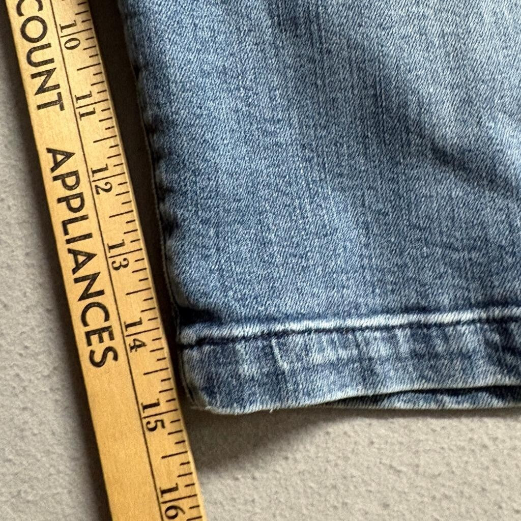 Venezia Denim Bermuda Shorts Womens Plus Size 24 Blue Stretch Cotton Blend