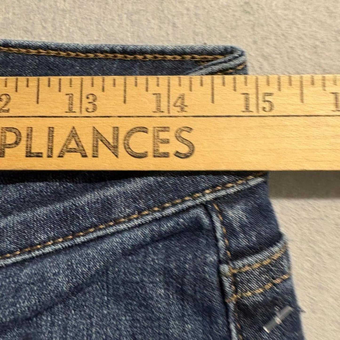 Joe's Jeans Cuff Crop Women 28 Blue Denim Stretch Raw Hem Cuffed Cropped Jeans