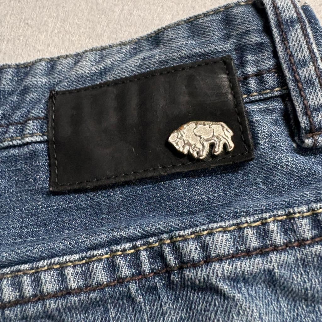 Buffalo David Bitton Driven Jeans Boys Size 16 Straight Leg Blue Denim