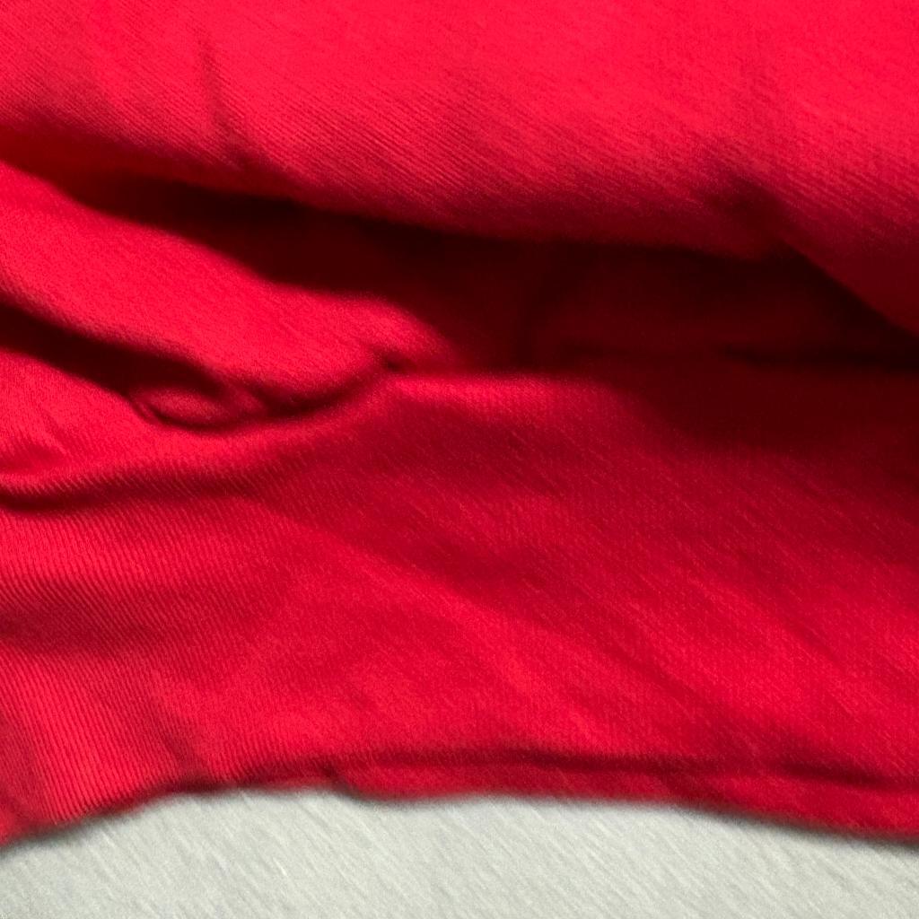 Vintage Fruit of the Loom Sweatshirt Mens XL Red Short Sleeve Blank USA Made