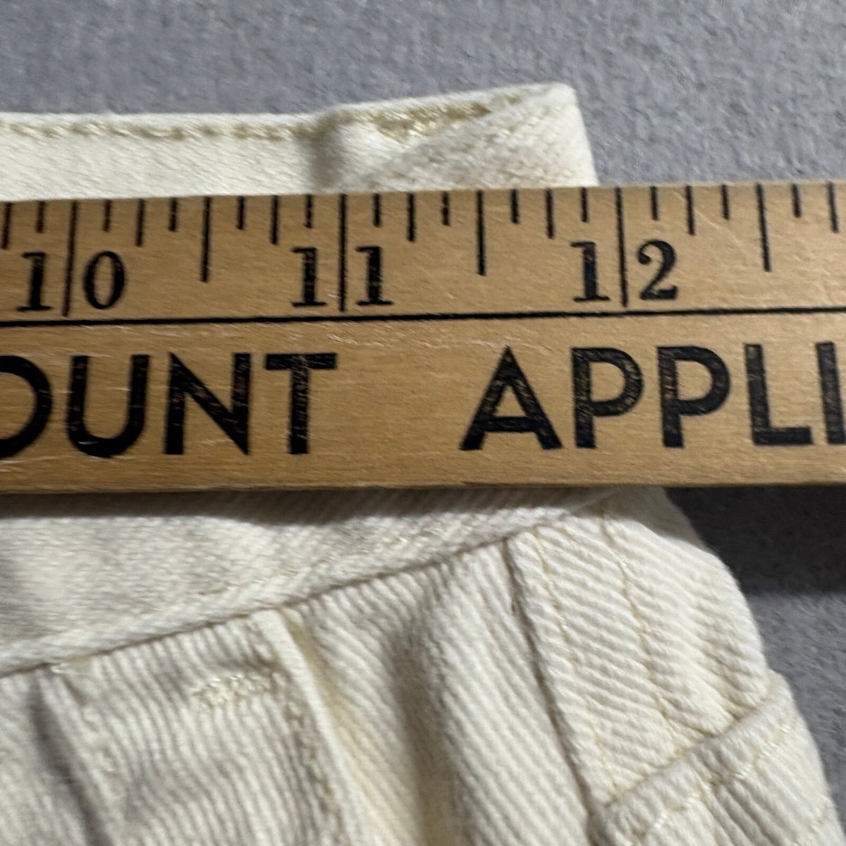 PacSun Womens Cargo Utility Pants Size 23 Cream Off White Denim Straight Leg
